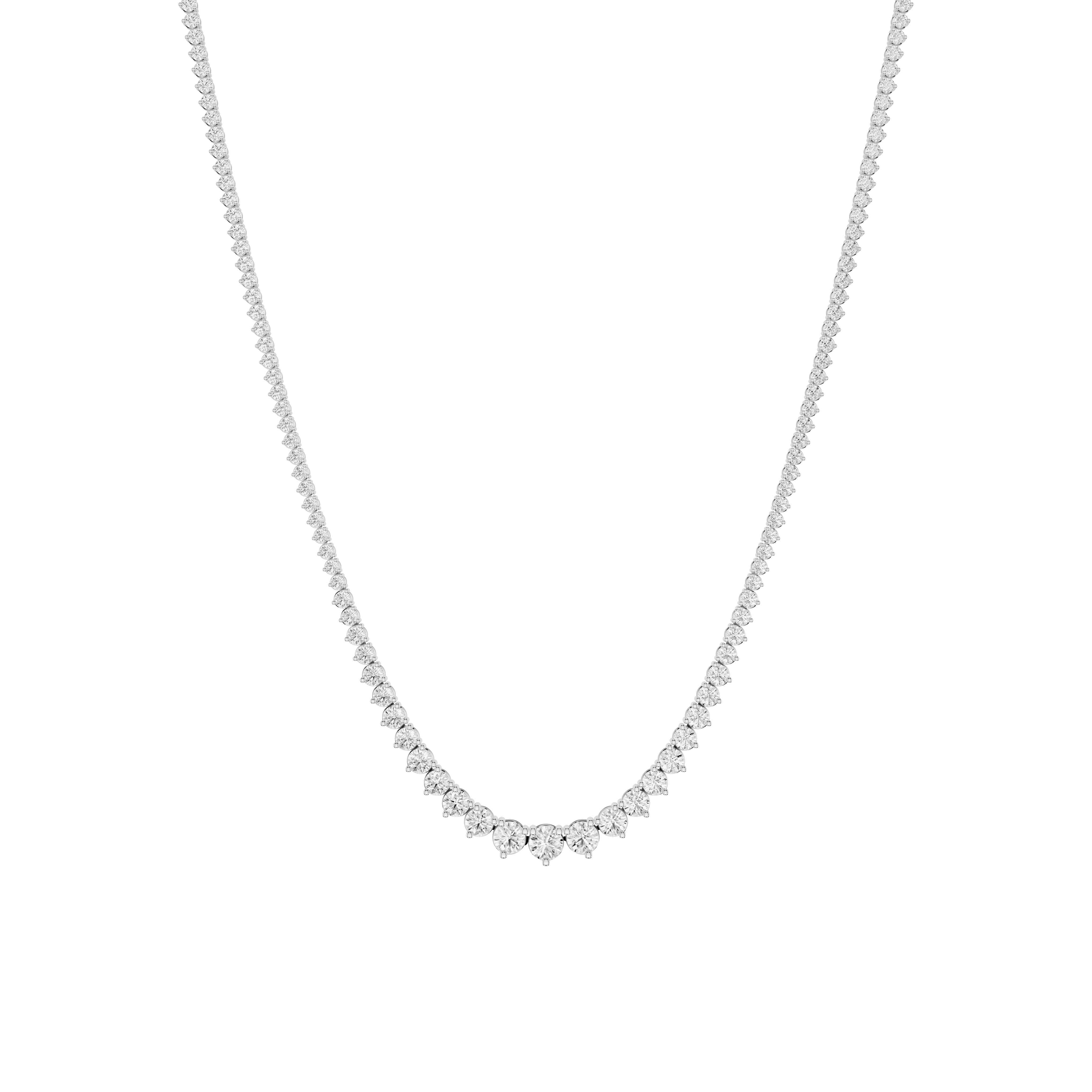 10 ctw Round Diamond Tennis Necklace